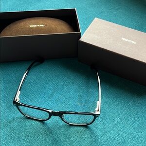 Tom Ford Black Eyeglasses with Case